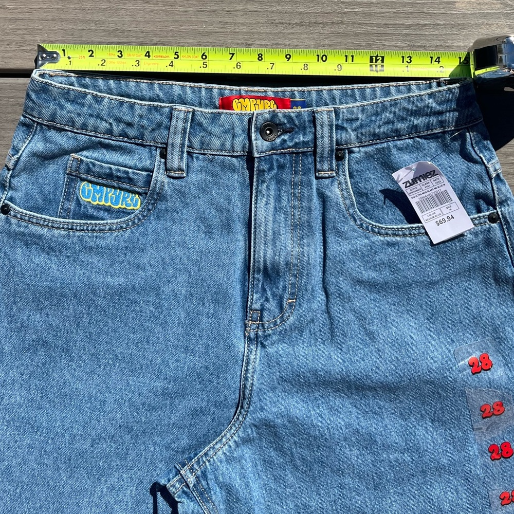 Empyre; Unwind; Iconic Ultra Wide Leg; 'Blake'; Medium Blue Jeans; NWT; 28W - Picture 6 of 11
